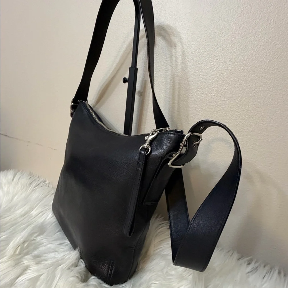 Vintage Coach #Black Crossbody Bag